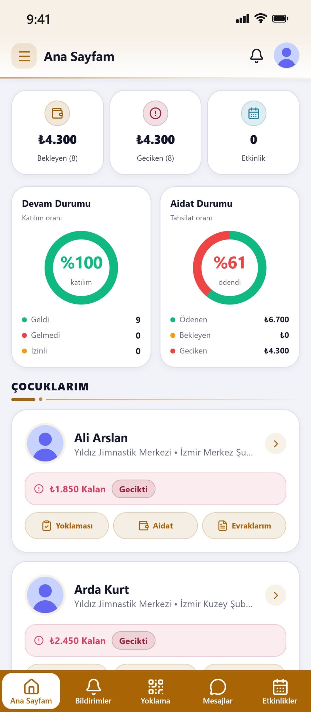 Veli mobil uygulaması